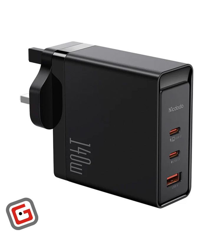 شارژر آداپتور دیواری 4 پورت 100 وات مک دودو مدل  CH-5140