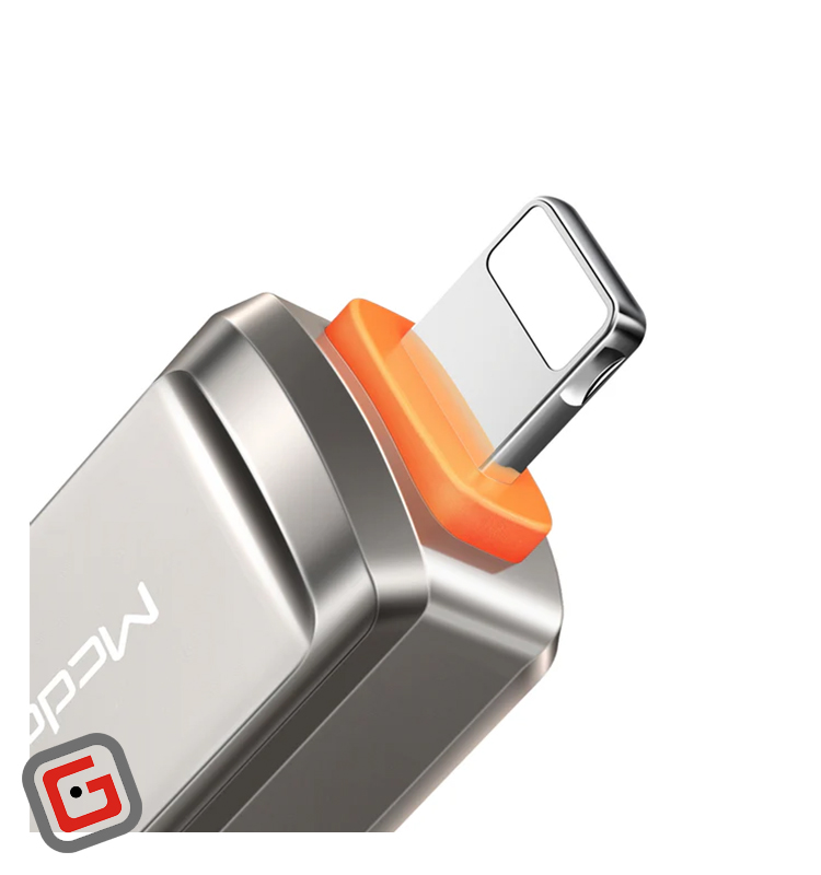 تبدیل USB به لایتنینگ مک دودو از نمای بالا