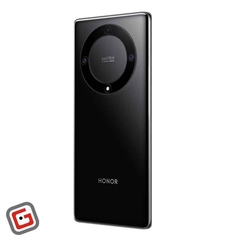 گوشی موبایل آنر مدل Magic5 Lite 5G رنگ مشکی از نمای پشت