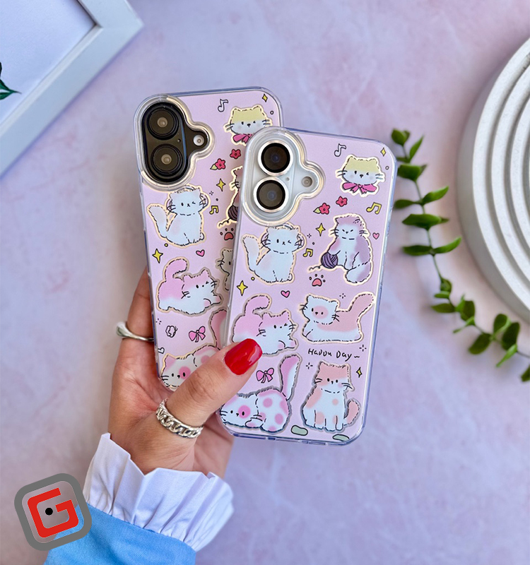 قاب گربه صورتی (کدC2025)