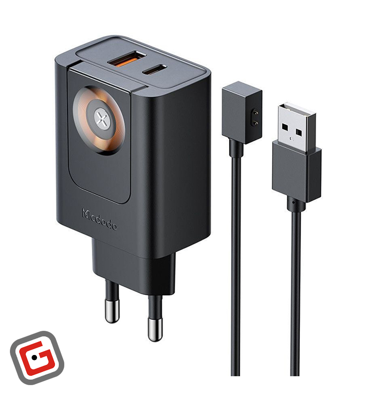 آداپتور دیواری 30 وات و شارژر اپل واچ مک دودو مدل Ch-3700