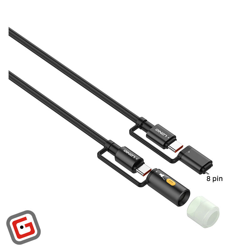 کابل شارژ 65 وات 4 در 1 الدینیو مدل Lc 19