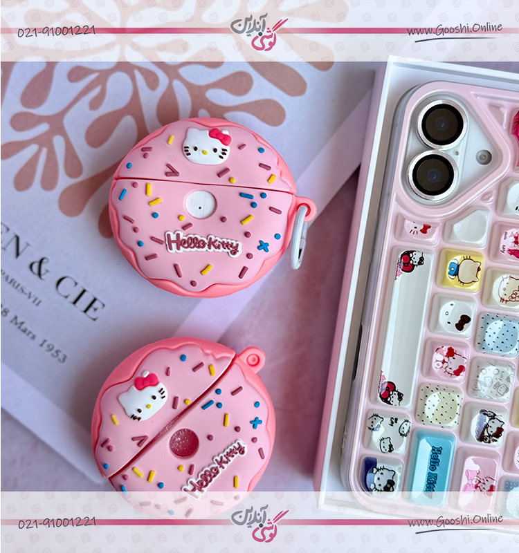 کاور ایرپاد سیلیکونی دونات هلوکیتی (کدa0250)