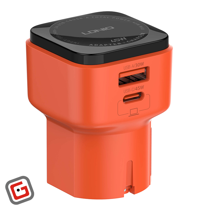 شارژر دیواری الدینیو مدل Q2420 با توان 45 وات