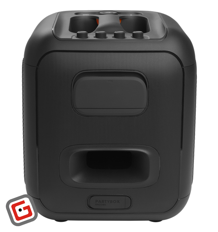 اسپیکر بلوتوثی جی‌بی‌ال PartyBox Encore (بدون میکروفون) از نمای پشت