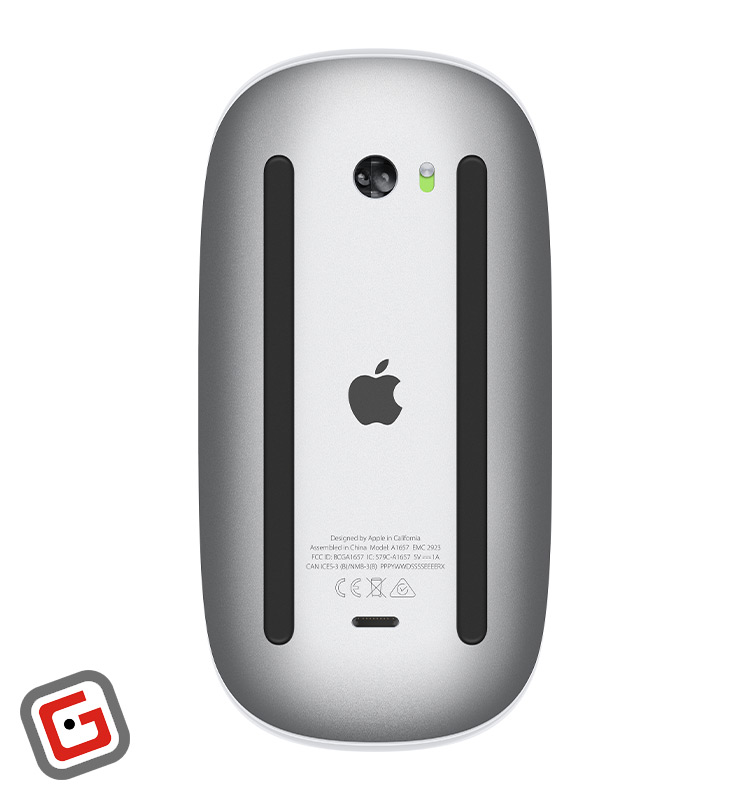 ماوس اپل Magic Mouse 3 در رنگ سفید از نمای پشت