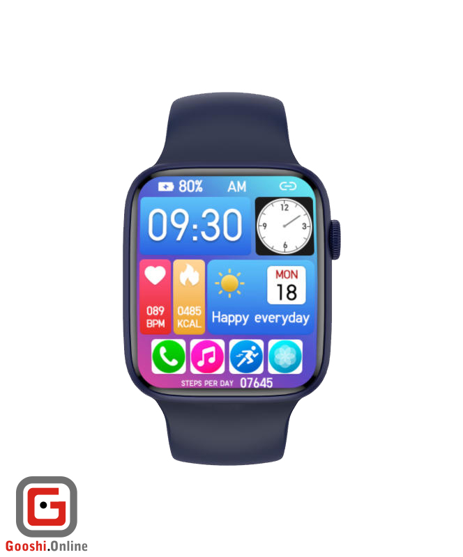 ساعت هوشمند دی تی نامبر وان مدل DT7 45mm رنگ سرمه ای از نمای روبرو