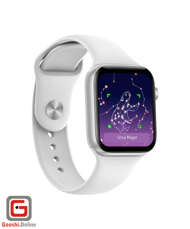 ساعت هوشمند آیوو مدل m7 mini 41mm رنگ سفید از نمای روبرو