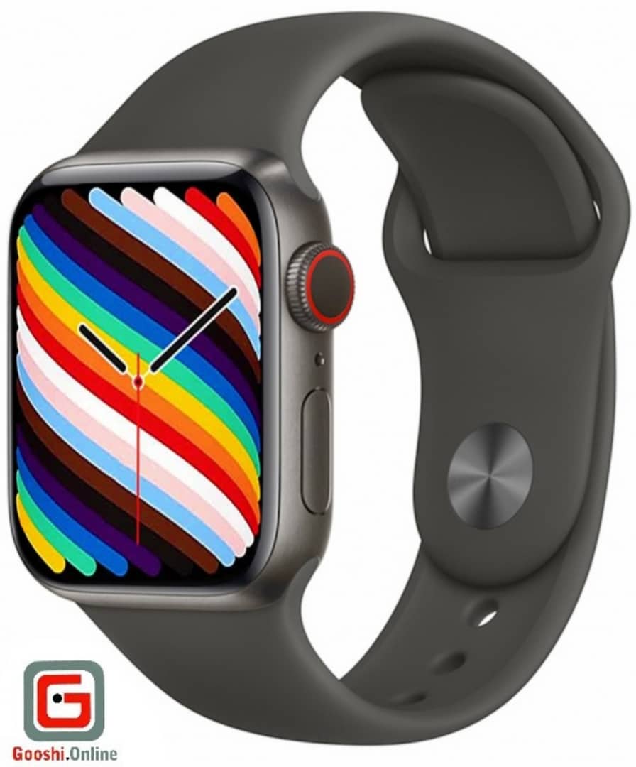 ساعت هوشمند HAINO TEKO مدل H44 44mm از نمای کناری سمت کلیدها رنگ مشکی