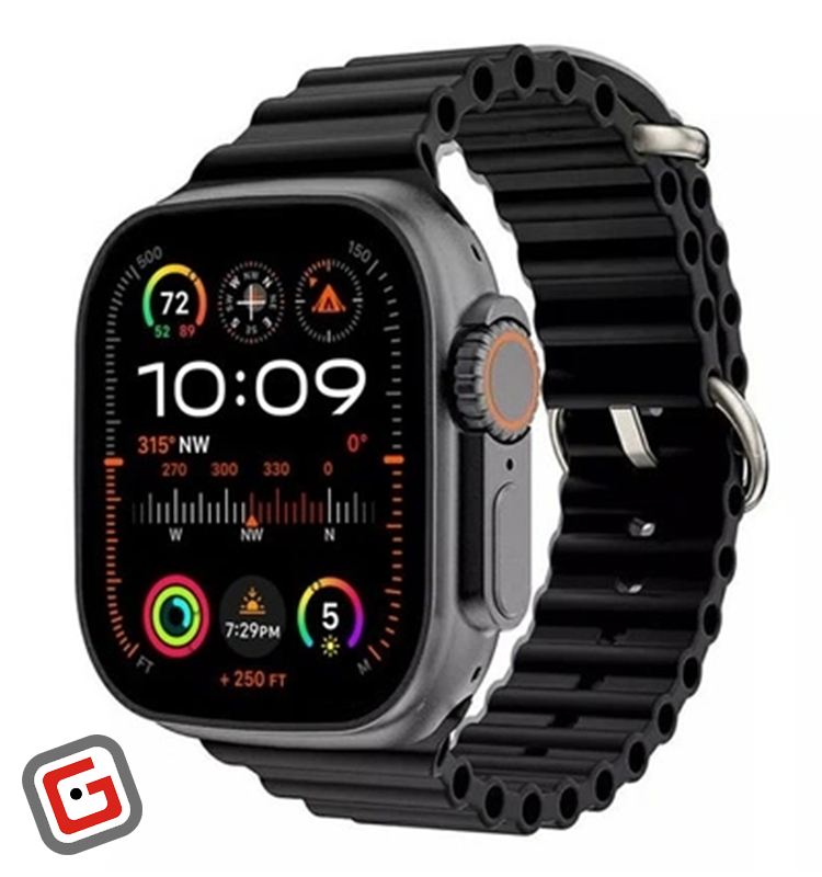 ساعت هوشمند HK9 Ultra2 رنگ مشکی و بند مشکی