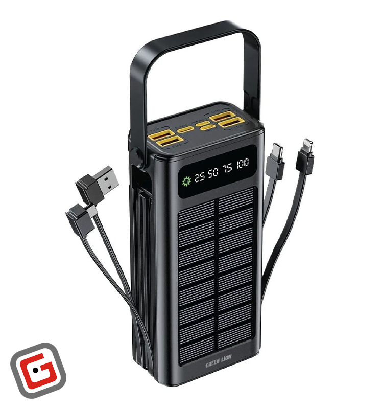 پاوربانک 20 وات گرین لاین مدل Solar X ظرفیت 30000 میلی آمپر ساعت