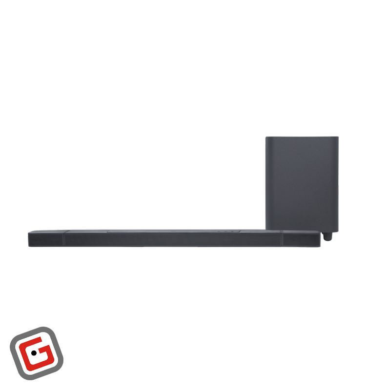 ساندبار جی بی ال مدل Bar 1000 به همراه ساب‌ووفر نمای رو‌به‌رو