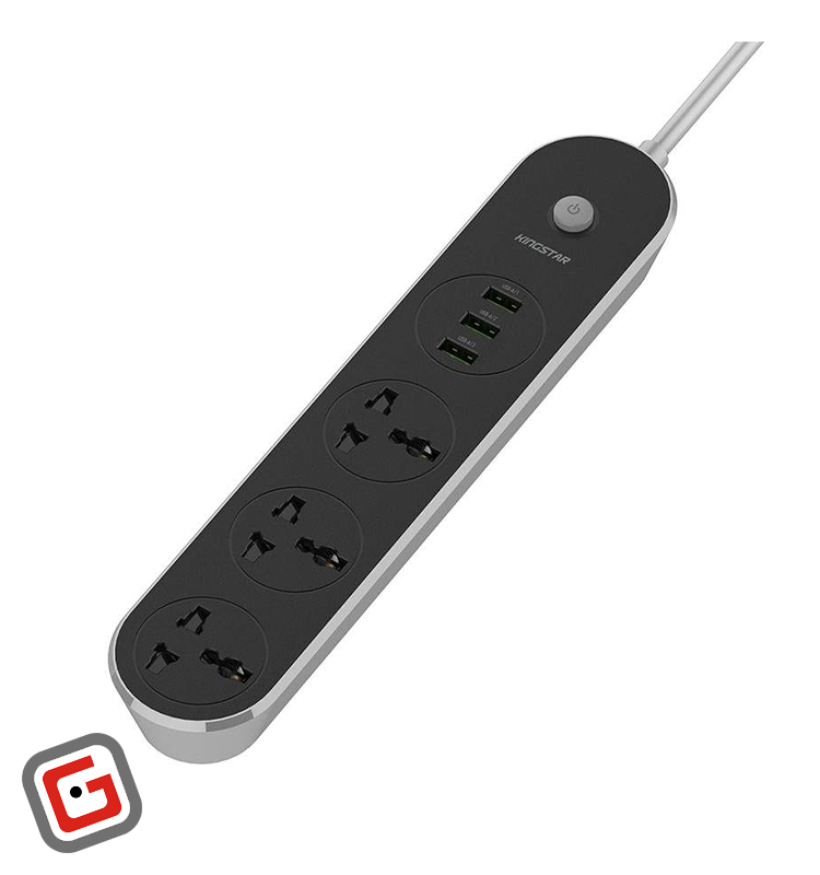 چند راهی برق و USB کینگ استار مدل KPS5115