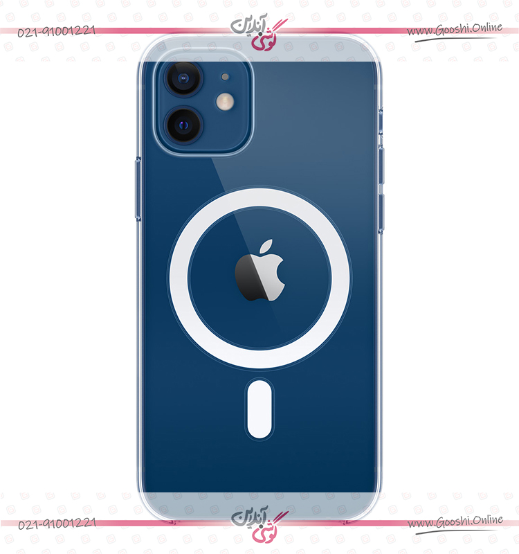 کاور شفاف مدل مگ سیف مناسب برای گوشی موبایل آیفون 12 اپل