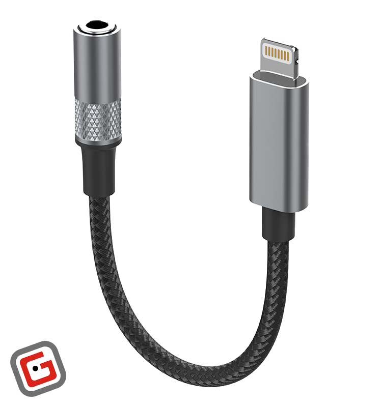 کابل تبدیل لایتنینگ به AUX الدینیو مدل LS_Y80i طول 13 سانتی متر