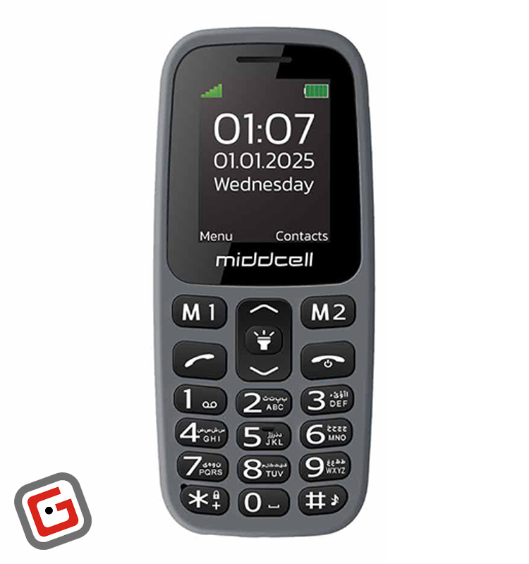 گوشی موبایل میدسل مدل M107 دوسیم‌کارت ظرفیت 32 مگابایت و رم 32 مگابایت