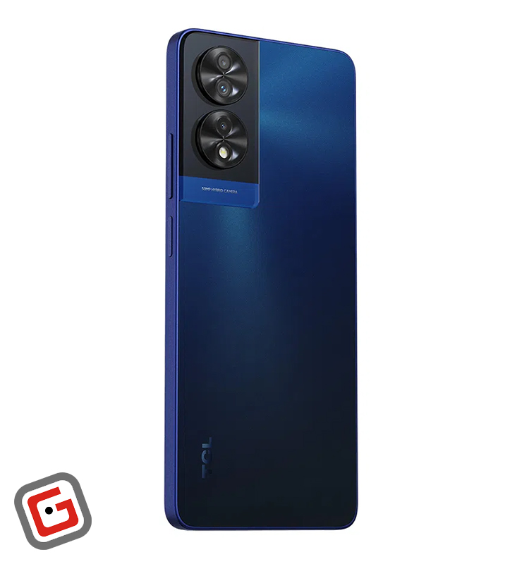 گوشی موبایل تی‎‎‎‎‎سی‎‎‎‎‎ال 40 NxtPaper رنگ سرمه‎‎‎‎‎ای از نمای پنل پشت به صورت سه رخ