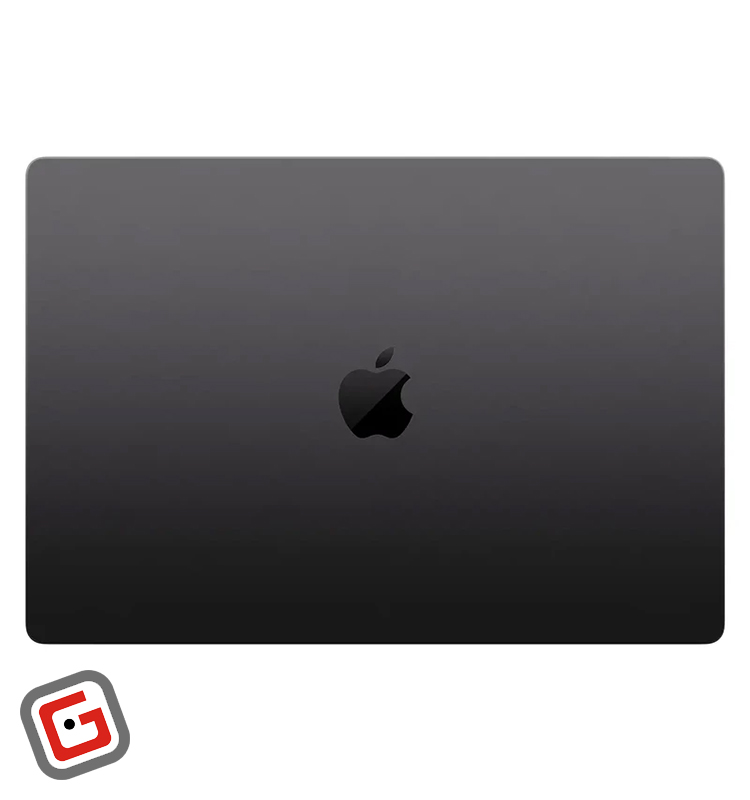 لپ‌تاپ 16 اینچی اپل مدل MacBook Pro MRW43 2023 از نمای بالا به صورت بسته