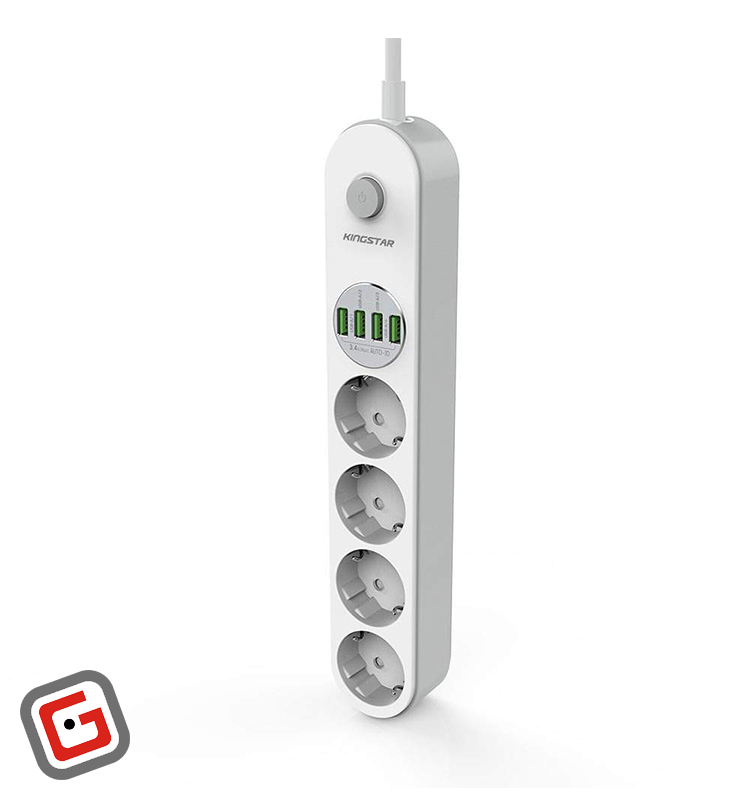 چند راهی برق و USB کینگ استار مدل KPS5120