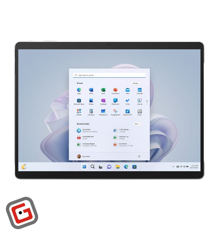 تبلت مایکروسافت مدل  Surface Pro 9 i5 ظرفیت 256 گیگابایت رم 8 گیگابایت