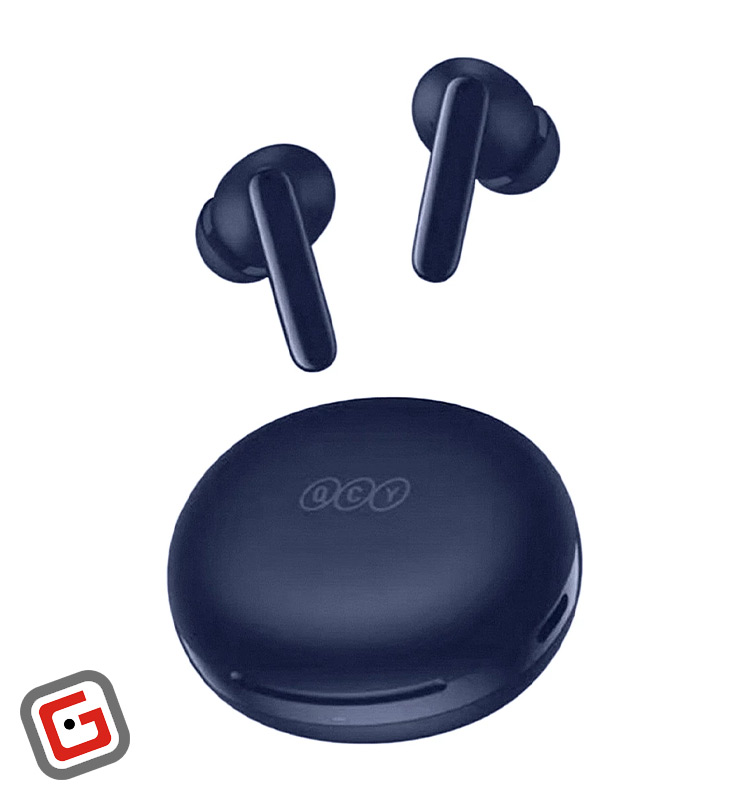 هندزفری بی‌سیم کیوسی‌وای مدل 2 T13 ANC در رنگ سرمه‌ای