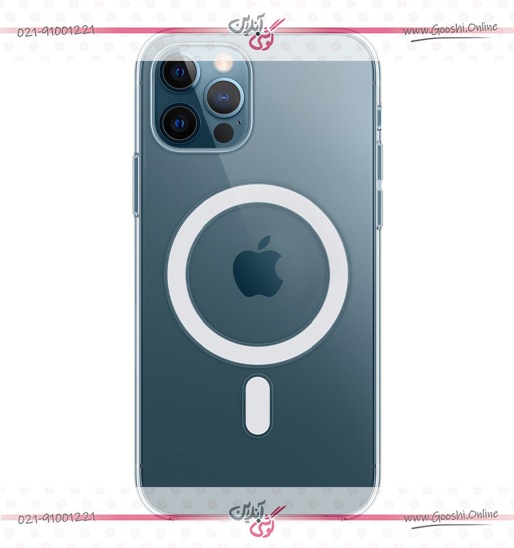 کاور شفاف مدل مگ سیف مناسب برای گوشی موبایل آیفون 13 پرومکس اپل