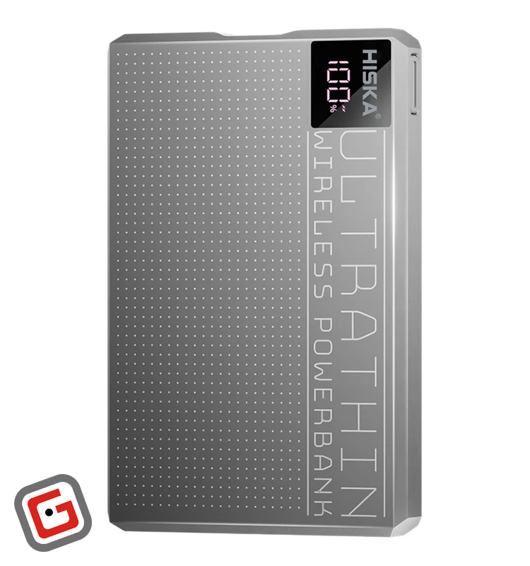 پاوربانک 20 وات هیسکا مدل HP-124PD ظرفیت 10000 میلی آمپر ساعت