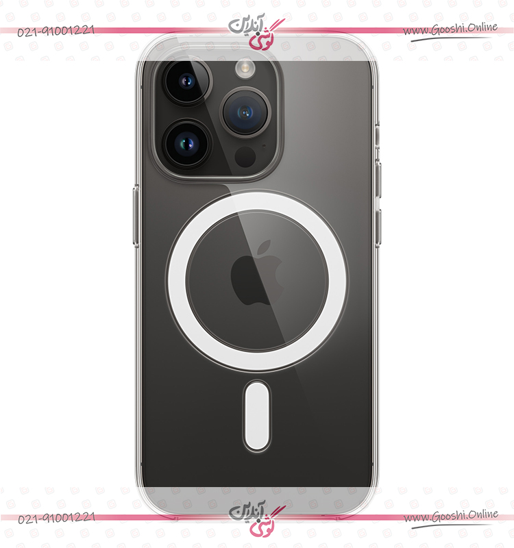 کاور شفاف مدل مگ سیف مناسب برای گوشی موبایل آیفون 14 پرومکس اپل