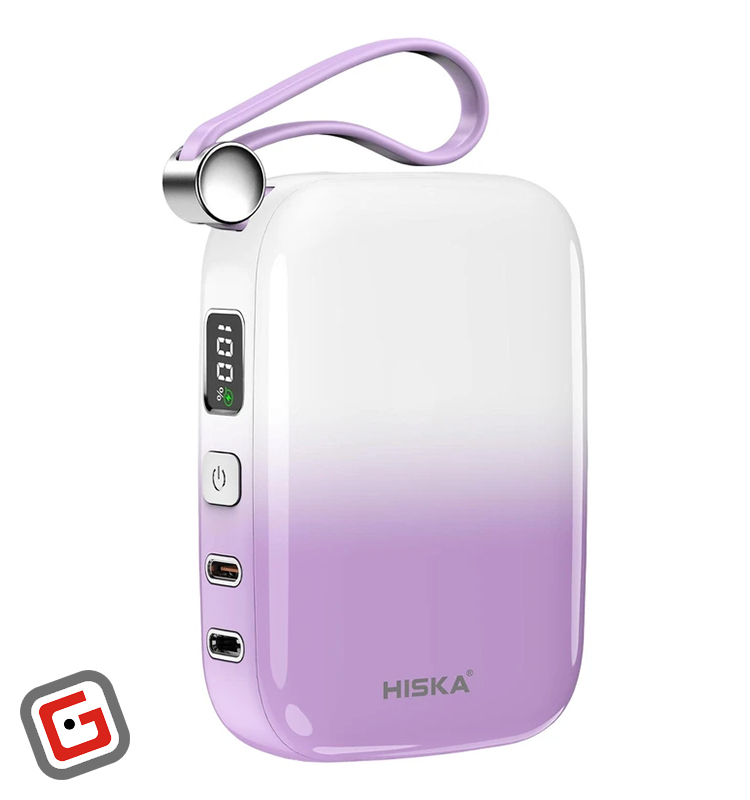 پاوربانک 22.5 وات هیسکا مدل HP-125PD ظرفیت 10000 میلی آمپر ساعت