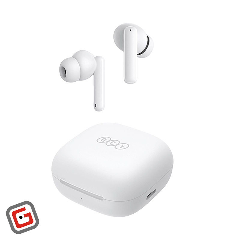 هندزفری بی‌سیم کیوسی‌وای مدل T13 ANC در رنگ سفید