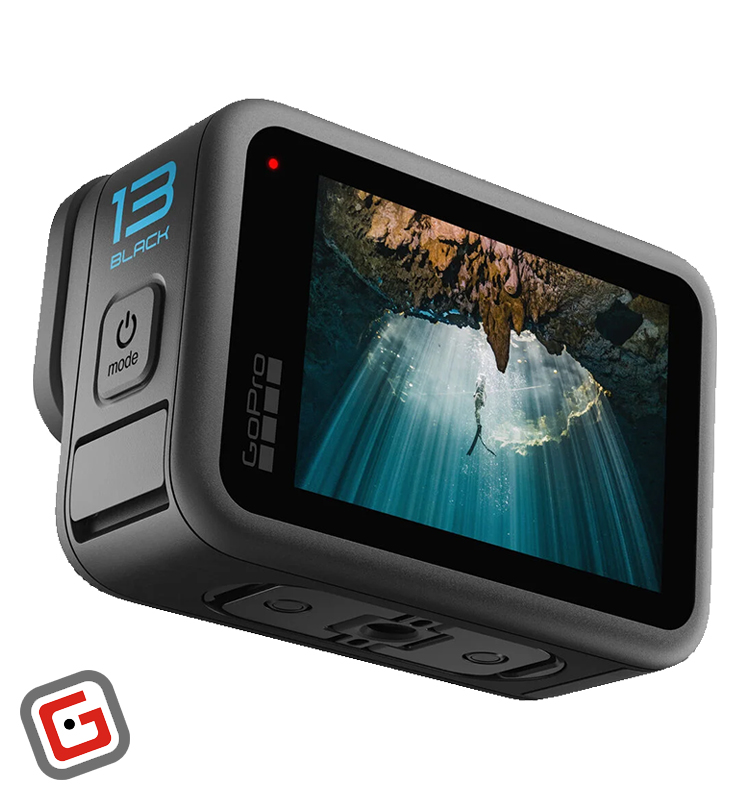 دوربین ورزشی گوپرو مدل Hero 13 Black از نمای پشت زاویه دار