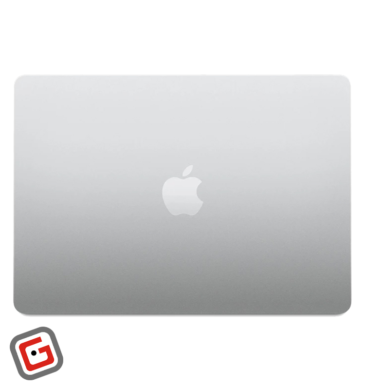 لپ‌تاپ 13 اینچی اپل مدل MacBook Air MRXR3 2024 از نمای بالا به صورت بسته