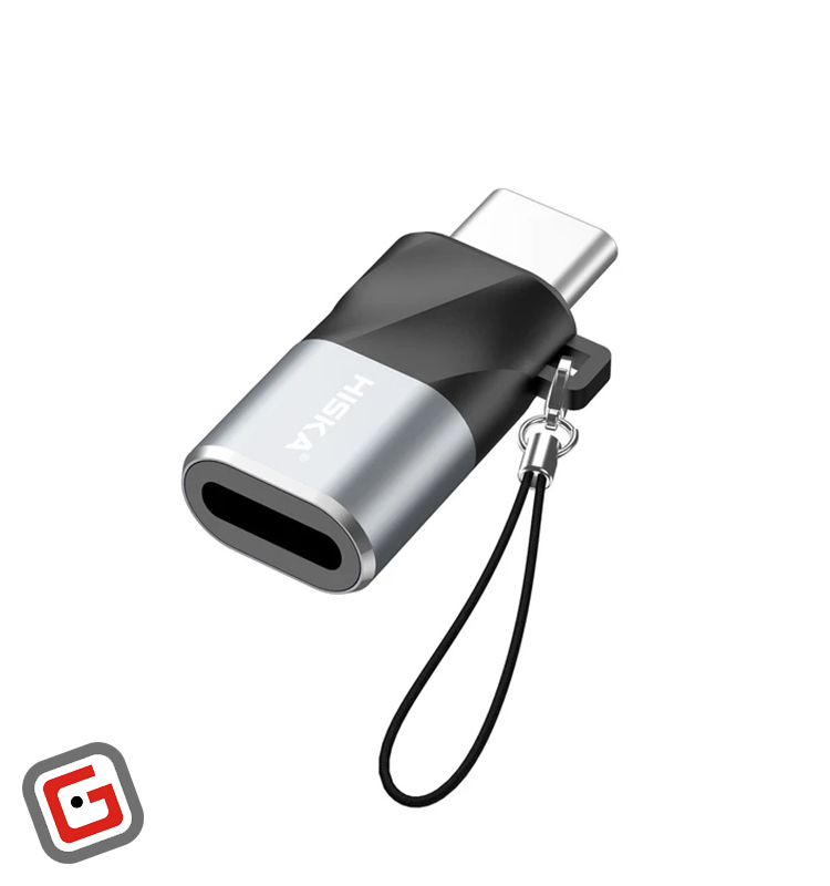 مبدل LIGHTNING به TYPE-C هیسکا مدل H8