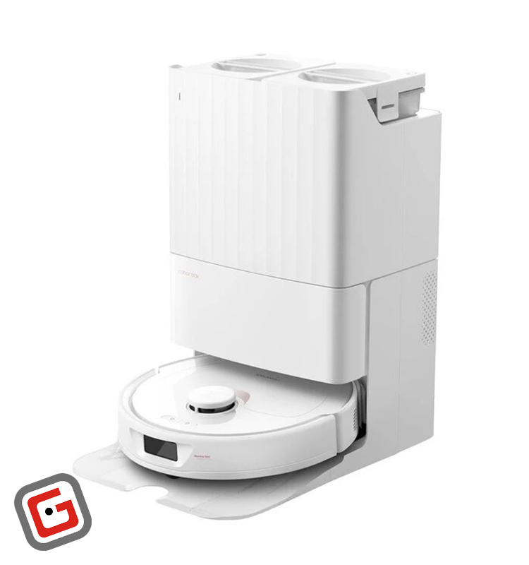 جارو رباتیک شیائومی مدل Roborock Q Revo رنگ سفید با محفظه‌شارژ