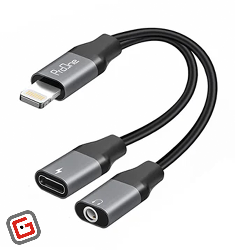 کابل AUX لایتنینگ به لایتنینگ و جک 3.5 میلی متری پرووان مدل PCA46