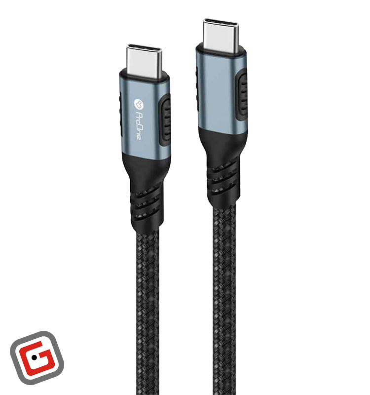 کابل شارژ 50 واتی Type-C پرووان مدل PCC117 به طول 1.5 متر
