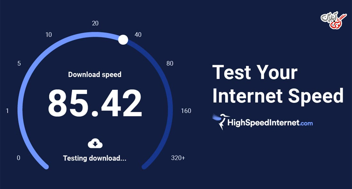تصویری نمایشی از برنامه Internet Speed Test