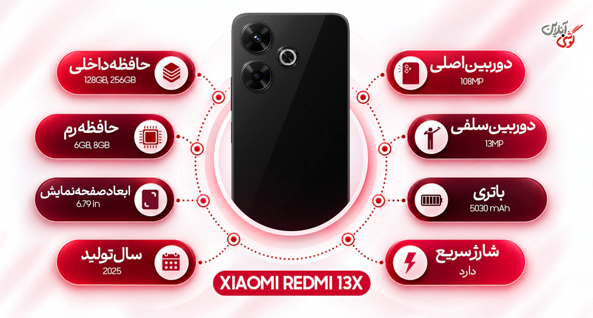 نقد و بررسی گوشی موبایل شیائومی مدل ردمی 13X ظرفیت 256 گیگابایت و رم 8 گیگابایت رجیسترشده