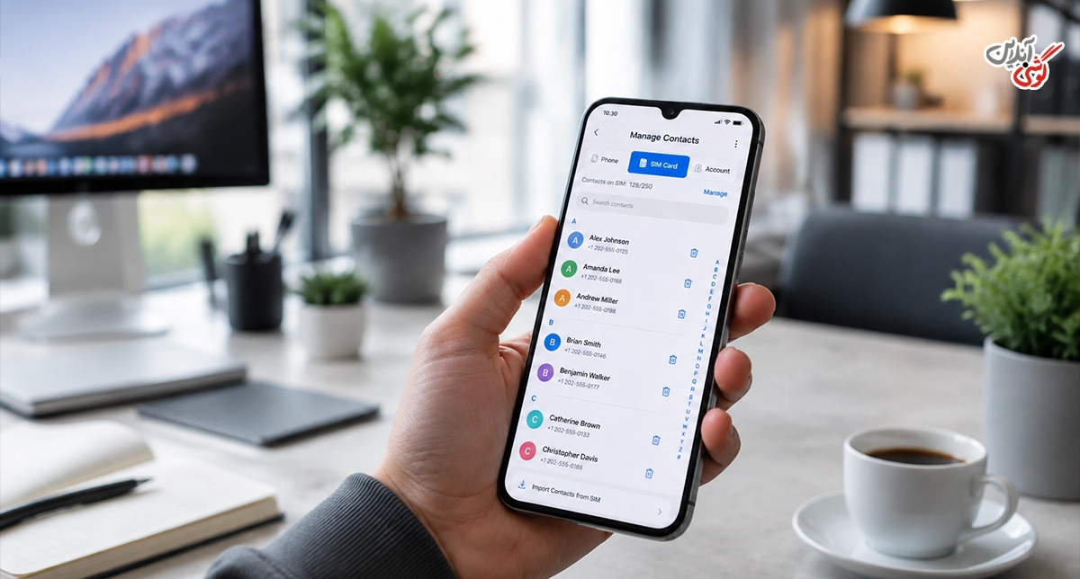 تصویری مرتبط با SIM Card Contacts (مخاطبین سیم‌کارت) در گوشی