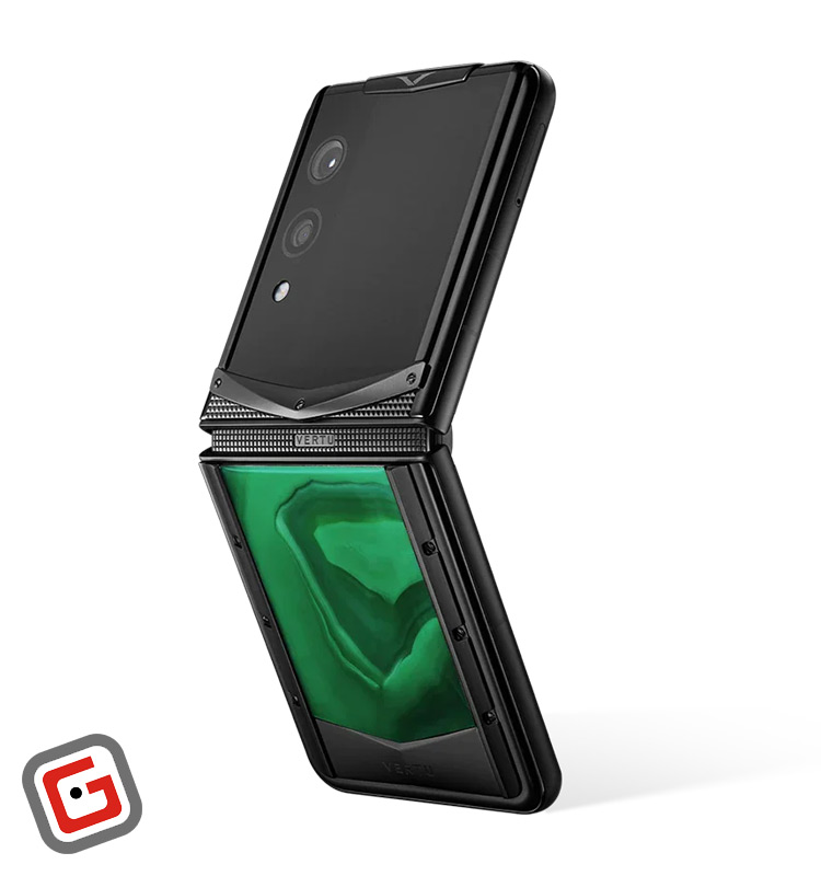 گوشی موبایل تاشو ورتو مدل Quantum Flip Agate Emerald Green ظرفیت 1 ترابایت رم 16 گیگابایت