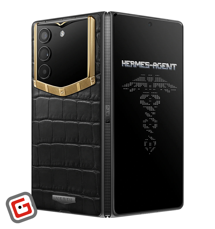 گوشی موبایل ورتو مدل AlphaFold Bespoke Alligator Skin Gold III ظرفیت 1 ترابایت و رم 16 گیگابایت