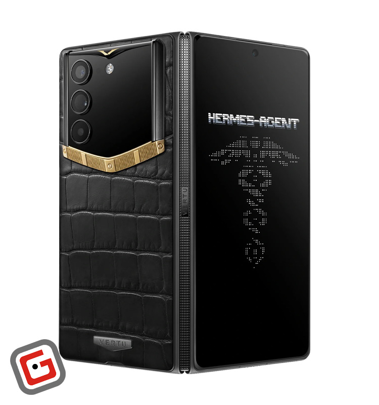 گوشی موبایل ورتو مدل AlphaFold Bespoke Alligator Skin Gold I ظرفیت 1 ترابایت و رم 16 گیگابایت